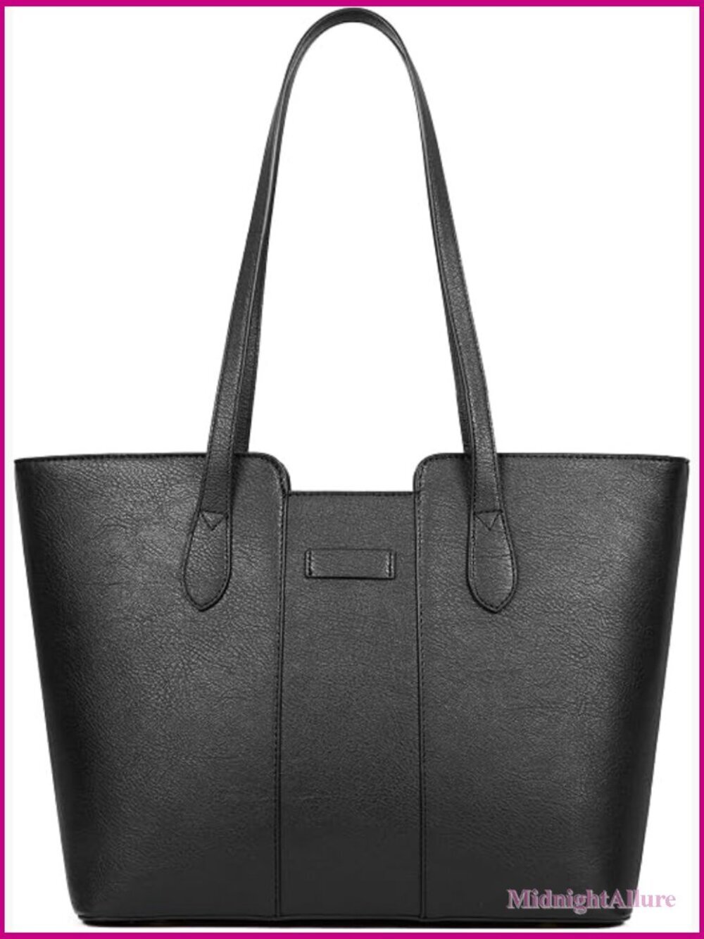 PU Leather Top Handle Satchel Tote Bag with Multiple Pockets